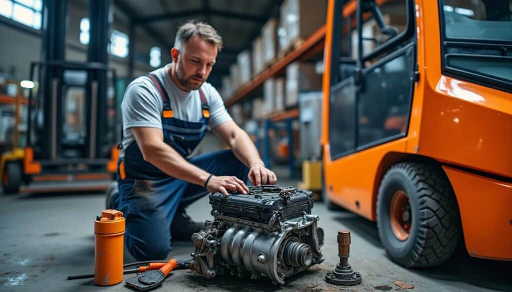 Solutions en cas de panne moteur sur chariots Clark logistique