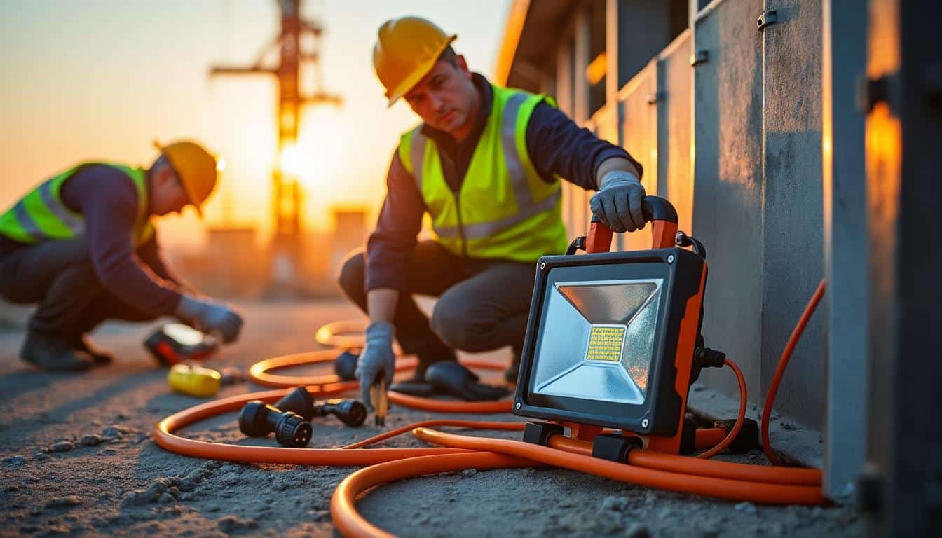 Quelles solutions durables pour l'efficacité de l'éclairage sur les chantiers ?