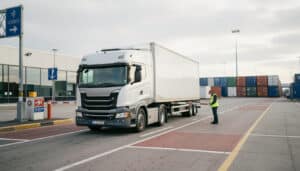 Arrivée d’un camion au terminal de fret : étapes clés